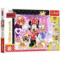 puzzle 100 minnie i błyskotki glitter 14820