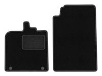 Dywaniki welurowe przednie Smart ForTwo II 2007-2014 czarne LUX