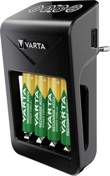 Ładowarka lcd plug +4x AA 2100mAh Varta zdjęcie 2