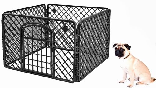 Zagroda czarna dla psa 90x90x60 cm składana kojec na Arena.pl