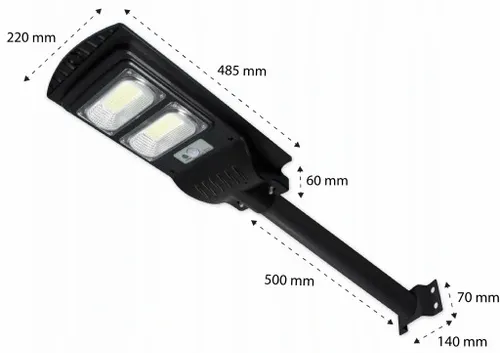 LAMPA Latarnia LED ULICZNA 100W IP65 6000K solarna na Arena.pl