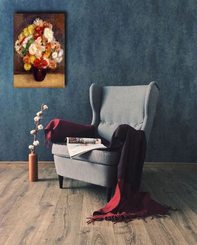 Bouquet of Chrysanthemums, Auguste Renoir - obraz na płótnie 40x50 cm na Arena.pl