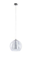 Lampa wisząca 1xE27 KULA SILVER 160