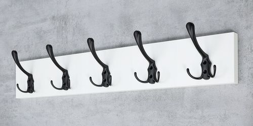 KLASYCZNY WIESZAK NA UBRANIA ŚCIENNY WIESZAK DO PRZEDPOKOJU Z 5 na Arena.pl