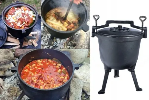 KOCIOŁEK ŻELIWNY MYŚLIWSKI GARNEK WĘGIERSKI 8L na Arena.pl