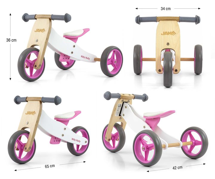 MILLY MALLY Pojazd JAKE CLASSIC PINK zdjęcie 4