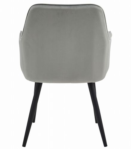 Krzesło NANA - aksamit srebrno-szary / nogi czarne x 2 na Arena.pl