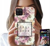 ETUI DO SAMSUNG GALAXY A22 5G - KWIATISTY WZÓR, MODNE DAMSKIE + SZKŁO