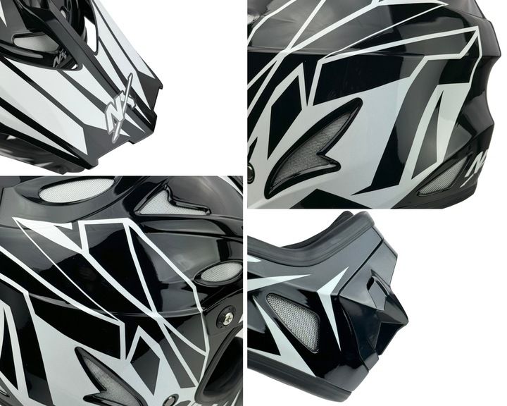 ZESTAW NX KASK + GOGLE DOWNHILL NX EXTREME r.XS |KASK ROWEROWY |900g LEKKI zdjęcie 6