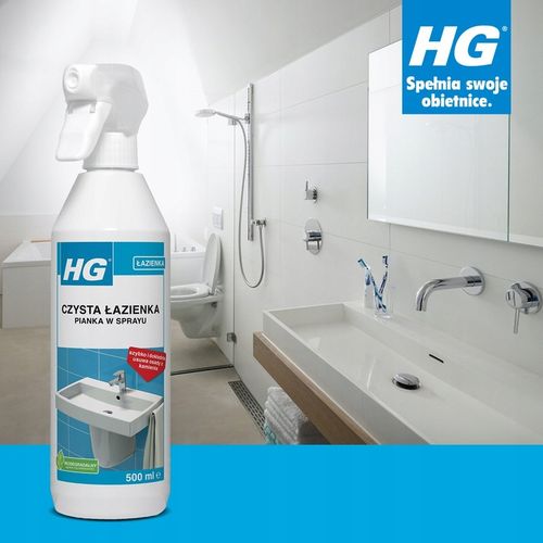 HG pianka spray do czyszczenia łazienki profesjonalny czysta łazienka 500ml na Arena.pl
