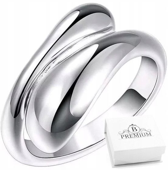 Srebrny Pierścionek Srebro 925 Szeroki Regulowany zdjęcie 1