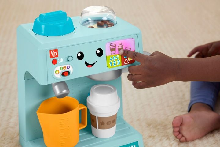 FISHER PRICE EKSPRESS DO KAWY edukacyjna interaktywna zabawka +18 m-cy zdjęcie 14
