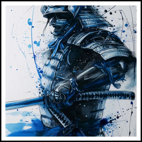 Plakat 100x100cm Samuraj w Błękicie zdjęcie 3