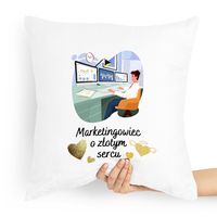 Prezent Poduszka Dla Margetingowca Marketing Z Nadrukiem Ze Zdjęciem