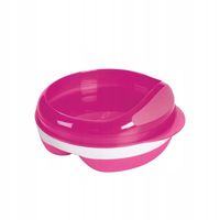 2X Oxo miseczka dzielona dwukomorowa przykrywką pink
