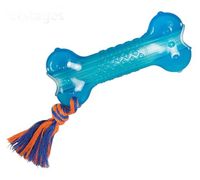 Wytrzymała zabawka dla psa do gryzienia i żucia - Petstages Kość z sznurem