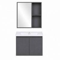 SZAFKA ŁAZIENKOWA WISZĄCA MODERNHOME Z CICHEGO DOMYKANIA PVC