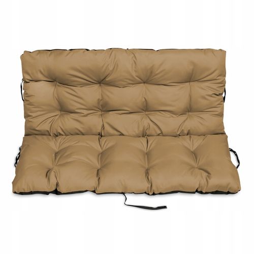 Beżowa poduszka na ławkę ogrodową 180x60x50 45/45 na Arena.pl