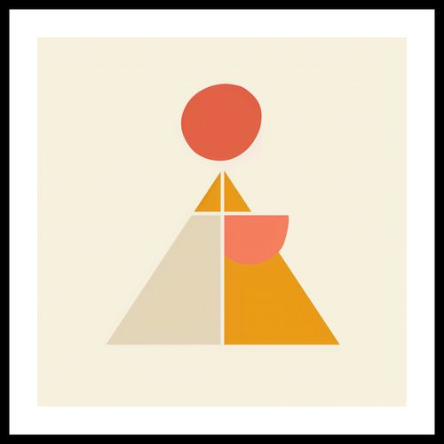 Plakat 60x60cm Piramida Równowagi na Arena.pl