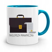 Kubek Błękitny Dla Prawnika Mecenasa Prezent Z Nadrukiem Ze Zdjęciem