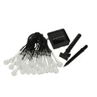 Lampki Solarne Ogrodowe Łezki 6,5M 30Led Ciepły Biały