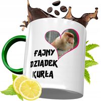 Kubek Zielony Dla Dziadka Na Prezent Urodziny Z Nadrukiem Ze Zdjęciem
