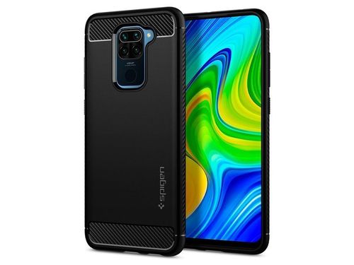 Etui Spigen Rugged Armor do Xiaomi Redmi Note 9 Matte Black na Arena.pl