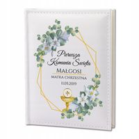 FOTO ALBUM na zdjęcia prezent na komunię PAMIĄTKA pierwszej komunii
