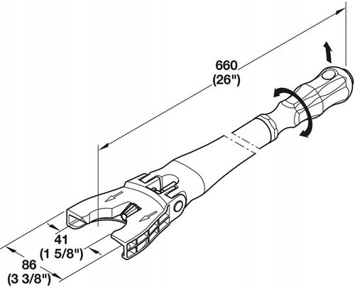 Hafele Axilo Klucz do Nóżki stopki od oryginalny na Arena.pl
