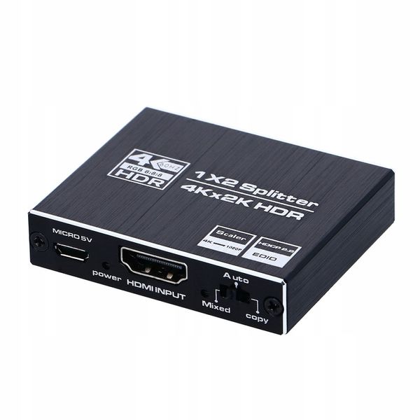 SPLITTER HDMI 2.0 1x2 ROZDZIELACZ ULTRAHD HDCP 2.2 4K/60HZ - 2 TELEWIZORY zdjęcie 3
