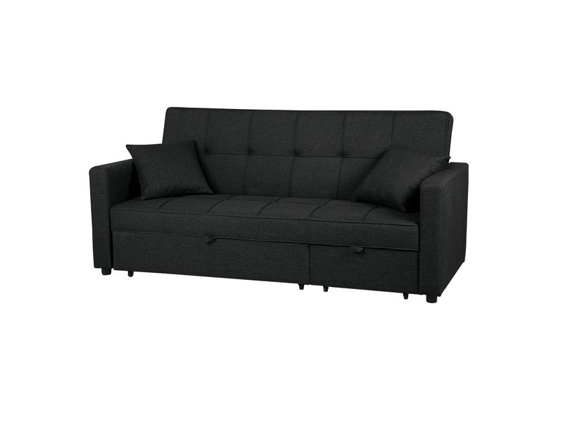 Sofa rozkładana czarna GLOMMA zdjęcie 5