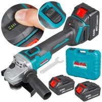 SZLIFIERKA KĄTOWA AKUMULATOROWA BEZSZCZOTKOWA GUMÓWKA KĄTÓWKA 2XAKU 3AH MOC