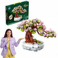 Drzewko bonsai z klocków 462 el. kreatywny zestaw DIY dekoracja prezent 6+