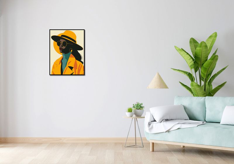 Plakat 50x65cm Żółta Stylowość zdjęcie 4