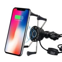 uchwyt na telefon do motocykla x ładowarka qi