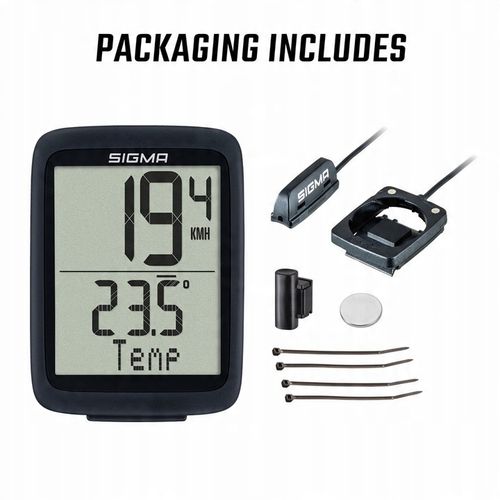 MARKOWY LICZNIK ROWEROWY SIGMA 10.0 IPX8 POLSKIE MENU TERMOMETR START/STOP na Arena.pl