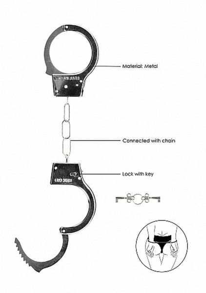 Beginner""S Handcuffs - Metal zdjęcie 6