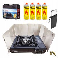 KUCHENKA TURYSTYCZNA osłona PRZECIWWIATROWA +4 gaz