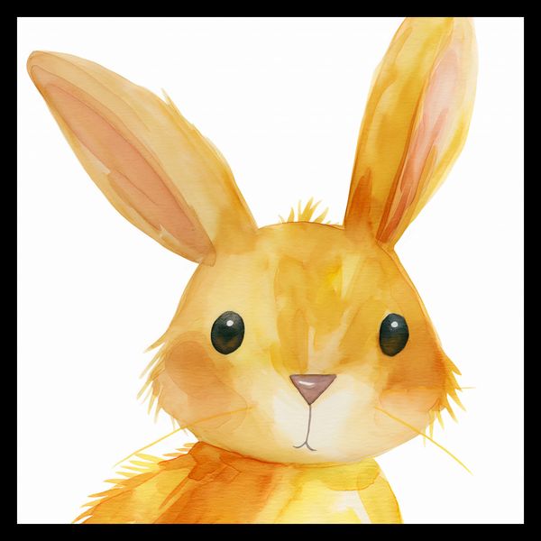 Plakat 30x30cm Słodki Zajączek zdjęcie 2