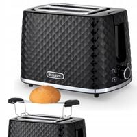 Toster Eldom Toster opiekacz do chleba pieczywa + ruszt 930 W czarny 930 W