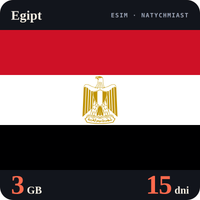 Karta eSIM Internet Egipt 3 GB na 15 dni - bez rejestracji