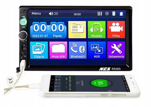 RADIO 2DIN EKRAN 7 USB SAMOCHODOWE SD MP3 + KAMERA na Arena.pl
