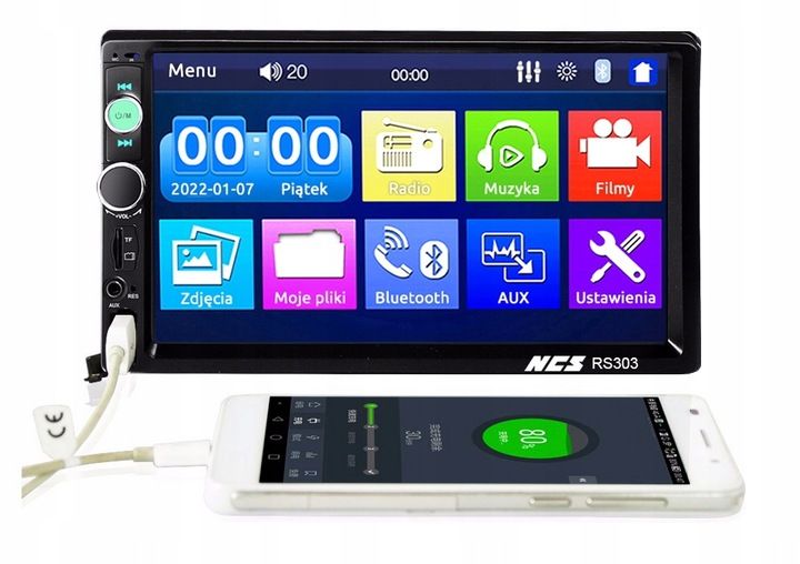 RADIO 2DIN EKRAN 7 USB SAMOCHODOWE SD MP3 + KAMERA zdjęcie 15
