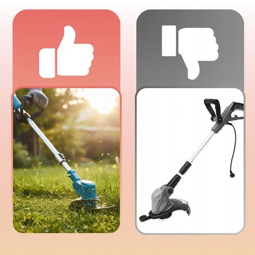 PODKASZARKA AKUMULATOROWA ELEKTRYCZNA MOCNA KOSA DO TRAWNIKA ZESTAW 2X na Arena.pl