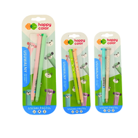 długopis wymazywalny happy color "uszaki pastel" 2 szt