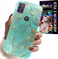 ETUI DO MOTOROLA MOTO G10 POWER - MARMURKOWE WZORY + SZKŁO HARTOWANE