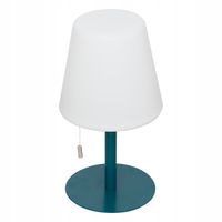LAMPA STOŁOWA BEZPRZEWODOWA NA BALKON TARAS 30 cm LAMPKA NA USB NIEBIESKA
