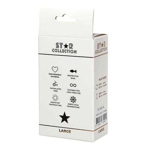 Star Collection - Purple Silicone Anal Plug L - Clear Stone na Arena.pl