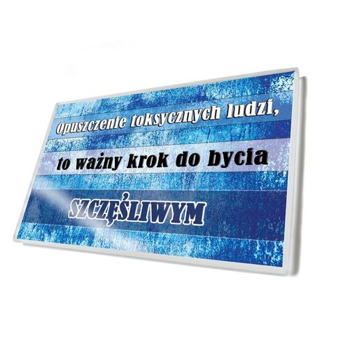 Być szczęśliwym - magnes szklany na Arena.pl