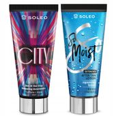 SOLEO CITY 150ml BRONZER Z PRZYSPIESZACZEM OPALANIA + BALSAM PO OPALANIU